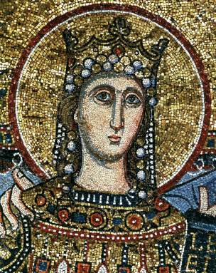 "Coronation of the Virgin" Apse Mosaic close up https://en.wikipedia.org/wiki/Santa_Maria_in_Trastevere